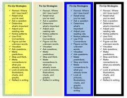 Intervention Bookmark Fix Up Strategies Pdf