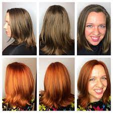 Before After Red Hair Redhead Balayage Hair Beauty Chocolate Brown Hair Redhead Balayage