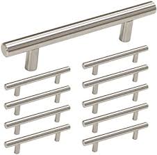 Garage door openers and hardware. Homdiy Kitchen Cabinet Handles Brushed Nickel Drawer Pulls Hd201sn Cabinet Hardware 10pack 3 1 2in Hole Centers Cabinet Door Handles Amazon Com
