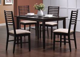 This is probably what has made the ladder back to be. Dark Espresso Finish 5 Pc Modern Dinette With Ladder Back Chairs