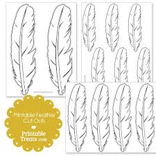 Printable Feather Cut Outs Printable Treats Com Template for laser cut feathers set of 5 patterns. printable feather cut outs printable