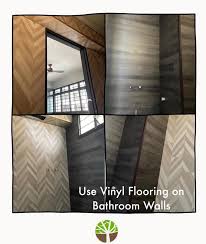 Using vinyl floor tiles on walls. Facebook