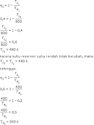 Maybe you would like to learn more about one of these? Https Roboguru Ruangguru Com Question Sebuah Mesin Carnot Yang Menggunakan Sumber Suhu Tinggi Bersuhu 800 K Mempunyai Qu B7une8l1