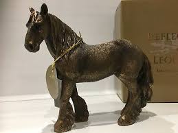 bronzed shire clydesdale horse gift