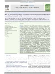 Asian pacific journal of tropical biomedicine vols. Rencana Stratejik Cardiac Muscle Ischemia