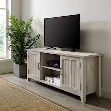 58 Inch Modern Farmhouse Tv Stand White Oak Oak Furniture Living Room Farmhouse Tv Stand Furniture