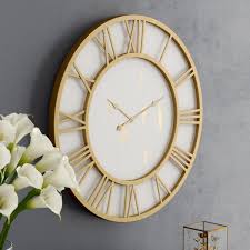 Black And Gold Wall Clock Uk Oversized Cottage Framed 36 Wall Clock Gold Wall Clock Big Wall Clocks Oversized Wall Clock
