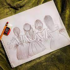 God Made Us Best Friends Because He Knew Our Moms Couldn T Handle Us As Sisters Bff Drawings Art Drawings Sketches Simple Girly Drawings