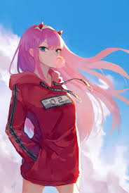Enjoy and share your favorite beautiful hd wallpapers and background images. Zero Two In A Hoodie 1000x1487 Wallpaper Teahub Io