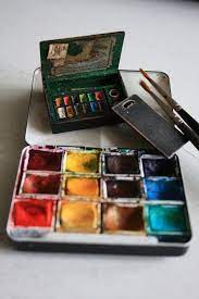 Miniature Artist Paint Box Paint Box Miniature Art Watercolor Kit