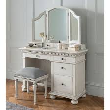 Modern makeup vanity expandable dressing table with cabinet mirror included. Glamours Bedroom Make Up Vanity Dresser Mirror Desk Matching Mirror Set Chrome Crystal Handles Uk Niches Luxury Venetian Mirror Dressing Table Stool With Two Makeup Drawers Vanity Set Furniture Home Kitchen