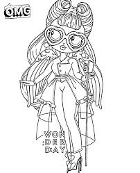 Lol surprise omg fashion dolls. Omg Doll Coloring Pages Coloring Home