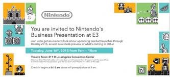 Et autant l'écrire tout de suite, pour nintendo c'est assez catastrophique. E3 2015 Nintendo Holding A Business Presentation Focus On 2015 Games And 2016 Sneak Peeks Perfectly Nintendo