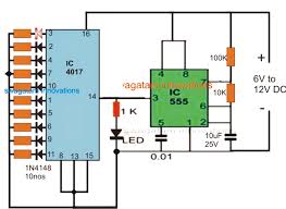 I have used rgb flashing led instead of 555 timer ic to genera. How To Understand Ic 4017 Pinouts Homemade Circuit Projects