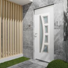 Un grand choix de produits aux meilleurs prix. Porte D Entree Alu Riwa Essentiel H 215 X L 90 Cm Vitree Blanc Poussant Droit Leroy Merlin