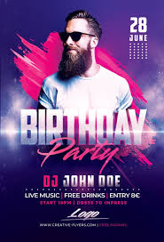 Celebrate your kid's birthday on a grand scale by bringing our stunning psd kids birthday party flyer template into play. Download Psd Club Birthday Flyer Templates Creativeflyers Birthday Flyer Flyer Design Inspiration Creative Flyers