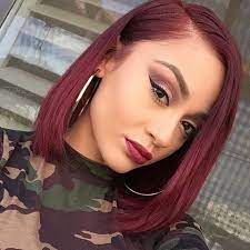 Burgundy hair is the hair color that is mostly used in black hair. Pin On S H O R T H A I R