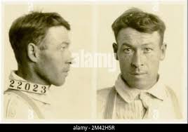 Photograph of C. W. George. Bureau of Prisons, Inmate case files Stock  Photo