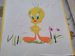 Tweety Alintidir Flash Bellege Alinip Buyutulmus Resmi Pazen Uzerine Polar Aplike Yapilmistir Kompozisyonlar Bana Aittir Kanavice Battaniye Pazen