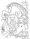 Party in Jungle Coloring Page | Free Download