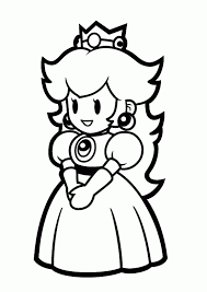 Daisy and mario are good friends. Princess Peach And Daisy Coloring Pages Peach Mario Bros Mario Bros Party Mario And Princess Peach