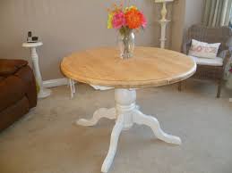 Shabby Chic Solid Pine Round Extending Dining Table Upcycled In Annie Sloan Original White Extending Table Table Pine Table
