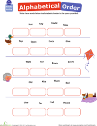 Practice Abc Order Abc Order Worksheet Abc Order Alphabetical Order Worksheets