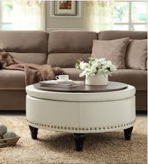 We do not intent to infringe any intellectual right artist right or copy right. Round Storage Ottoman Furniture Upholstered Tray Coffee Table Faux Leather Wood Round Ottoman Coffee Table Leather Ottoman Coffee Table Storage Ottoman Coffee Table