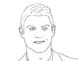 Cristiano Ronaldo Face Coloring Page Coloringcrew Com Como desenhar panda e colorir com. cristiano ronaldo face coloring page