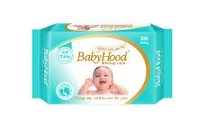 Khăn Ướt Em Bé Babyhood 20 Miếng - Không Mùi