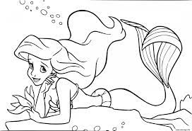 Coloriage Ariel La Petite Sirene Dessin Disney Walt à imprimer