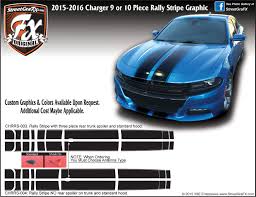 2015 2019 Dodge Charger Rally Stripe Complete Graphic Kit