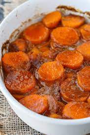 Candied Sweet Potatoes An Easy Side Dish Recipe That Tastes Like A Dessert Tender Candied Sweet Potatoes Candied Sweet Potato Recipes Sweet Potato Side Dish