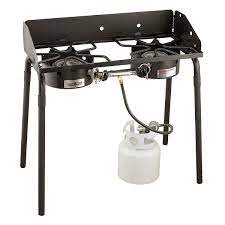 The oven can reach temperatures up to 400° f and will easily fit a 9 x 13 pan so you can carry out all of your baking needs. Camp Chef Explorer Two Burner Stove