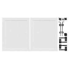 Veranda Pro Series 5 Ft W X 6 Ft H White Vinyl Patio Anaheim Privacy Double Drive Through Fence Gate 153678 The Home Depot Fence Gate Railings Outdoor White Fence
