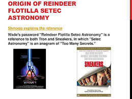 Setec astronomy august 8, 2013 2:45 pm subscribe. Ready Player One Ch 33 Mrs Bly Eng Ppt Download