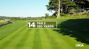 Pebble beach resorts, pebble beach, california. 2019 U S Open At Pebble Beach Hole 14 Youtube