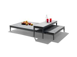 Walker edison furniture company rustic modern farmhouse metal and wood rectangle accent coffee table living room ottoman storage we furniture rustic farmhouse round metal coffee accent table living room, 30 inch, grey concrete. Pico Outdoor Stone Coffee Table Pico Outdoor Collection By Flexform