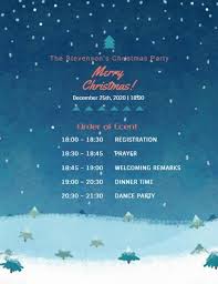 The places are all set. Online Merry Christmas Program Template Fotor Design Maker