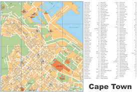 The cape town city in south africa is known for its rich architectural history, majestic cape point and table mountain. Cape Town Street Map