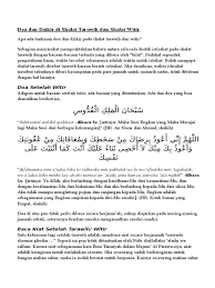 Setelah melakukan sholat tarawih disambung dengan sholat witir. Doa Dan Dzikir Di Shalat Tarawih Dan Shalat Witir