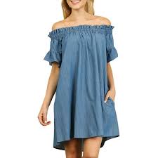 Cute Plus Size Dresses Amazon Com Sancansn Plus Size Dress Womens Off Shoulder Denim Shirt Dress Tops Beach Mini Dress Sundr Womens Denim Dress Denim Plus Size Dresses Dresses
