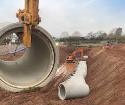 Large Diameter Precast Concrete Pipe | M42 Link Road | FP McCann