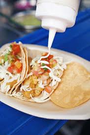 I had 1 potato, shrimp and fish taco! Pescadores De Ensenada In Ensenada Mexico The Best Fish Tacos Ever Mexican Food Recipes Food Food And Drink
