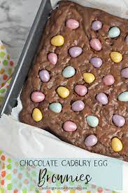 Chocolate Cadbury Egg Brownies Walking On Sunshine Recipes Recipe Easter Baking Easter Eggs Chocolate Easy Easter Desserts