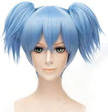 Game Sally Face Sally Short Blue With Clips Ponytail Mixed Heat Resistant  Hair Sallyface Cosplay Costume Hair Wig : Amazon.co.uk: Beauty