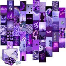 Tons of awesome purple aesthetic collage wallpapers to download for free. Koll Decor Purple Pictures Wall Decor Aesthetic Wall Collage Kit 50 Set 4 X6 Prints Light Dark Purple Wall Collage Kit Photo 80s Room Asthetic Wall Images For Vsco Teen Girl