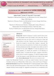 Am i at risk of ending up being anemic? Pdf To Increase The Awareness Of Anemia Among The Pregnant Women