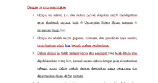 Sejumlah contoh surat pernyataan yang baik dan benar berikut ini kamu bisa tiru sesuai dengan kebutuhan. Contoh Surat Pernyataan Untuk Proposal Skripsi Mas Abas