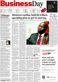 Times of india covers all latest breaking news across. Newspaper Business Day South Africa Newspapers In South Africa Wednesday S Edition February 16 Of 2011 Kiosko Net